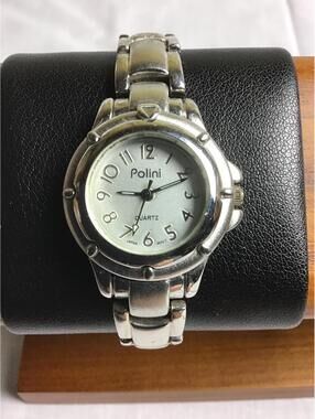 Polini Quartz Silver Tone Wristwatch
